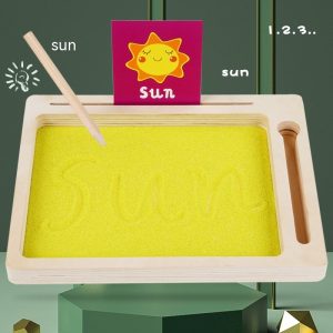 Fun Sand Calligraphy And Painting Early Education Word Cognition Sand Table Teaching Aids