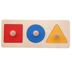 Geometric Panel Wooden Cognitive Early Education Toys